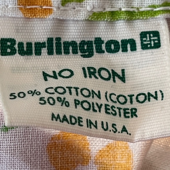 Vintage Pillowcase Garden Butterfly Flower Garden 1970’s Burlington - Picture 2 of 11